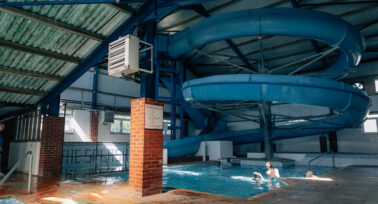 indoor heated swimming pools with slide
