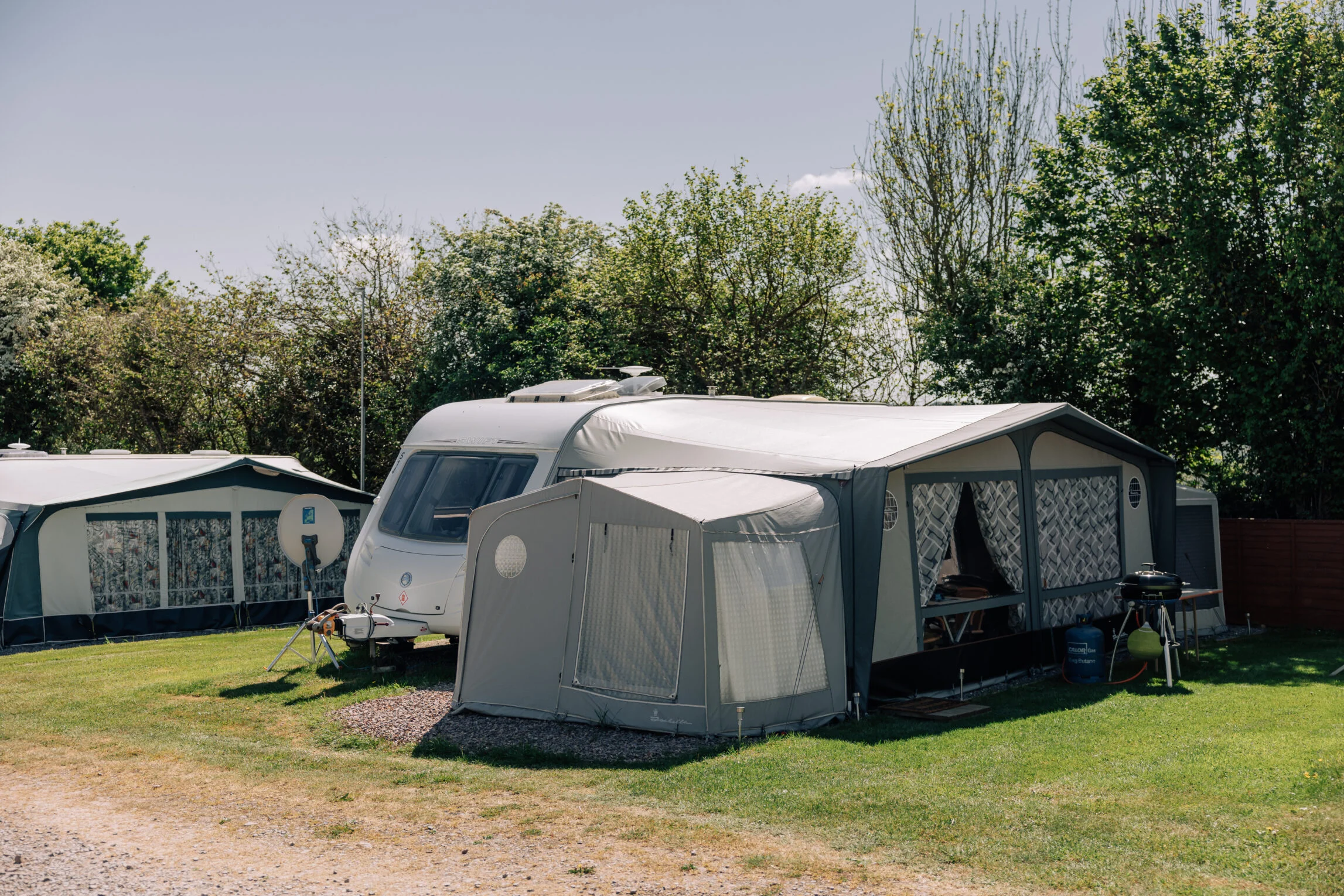 touring pitch at yeatheridge farm caravan park