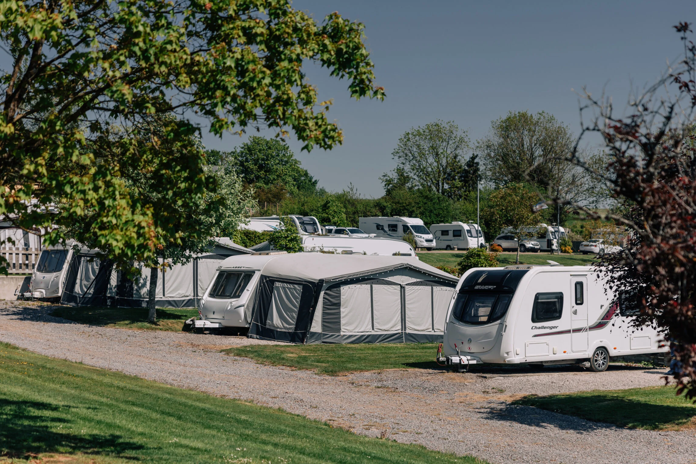 touring caravan parks at yeatheridge devon park