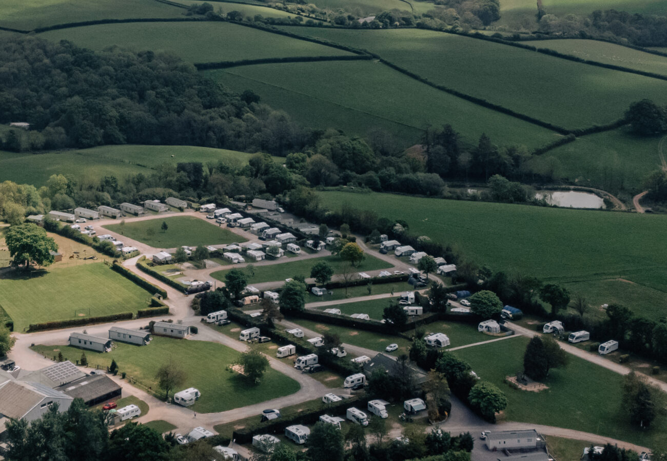 aerial view of yeatheridge farm