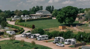 Yeatheridge Farm caravan and camping park in Devon