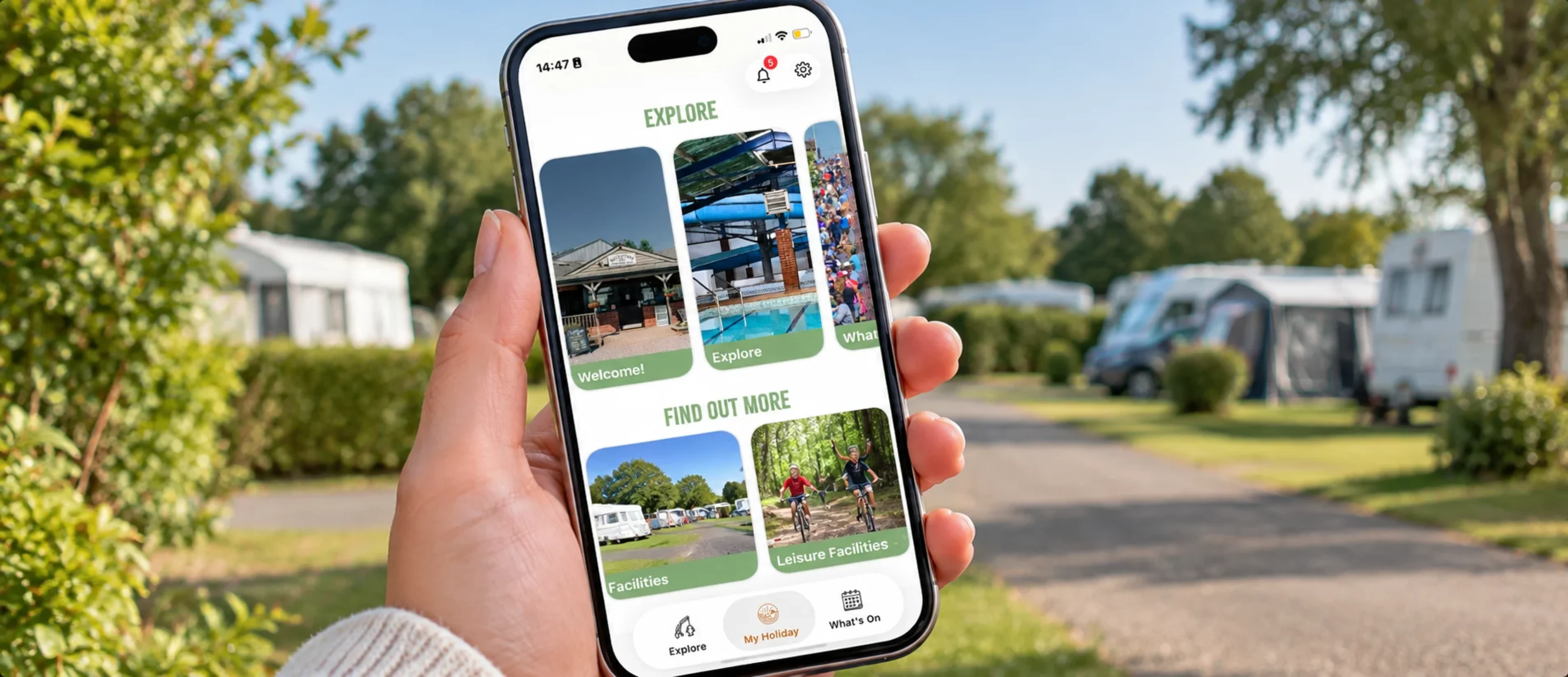 yeatheridge caravan park app
